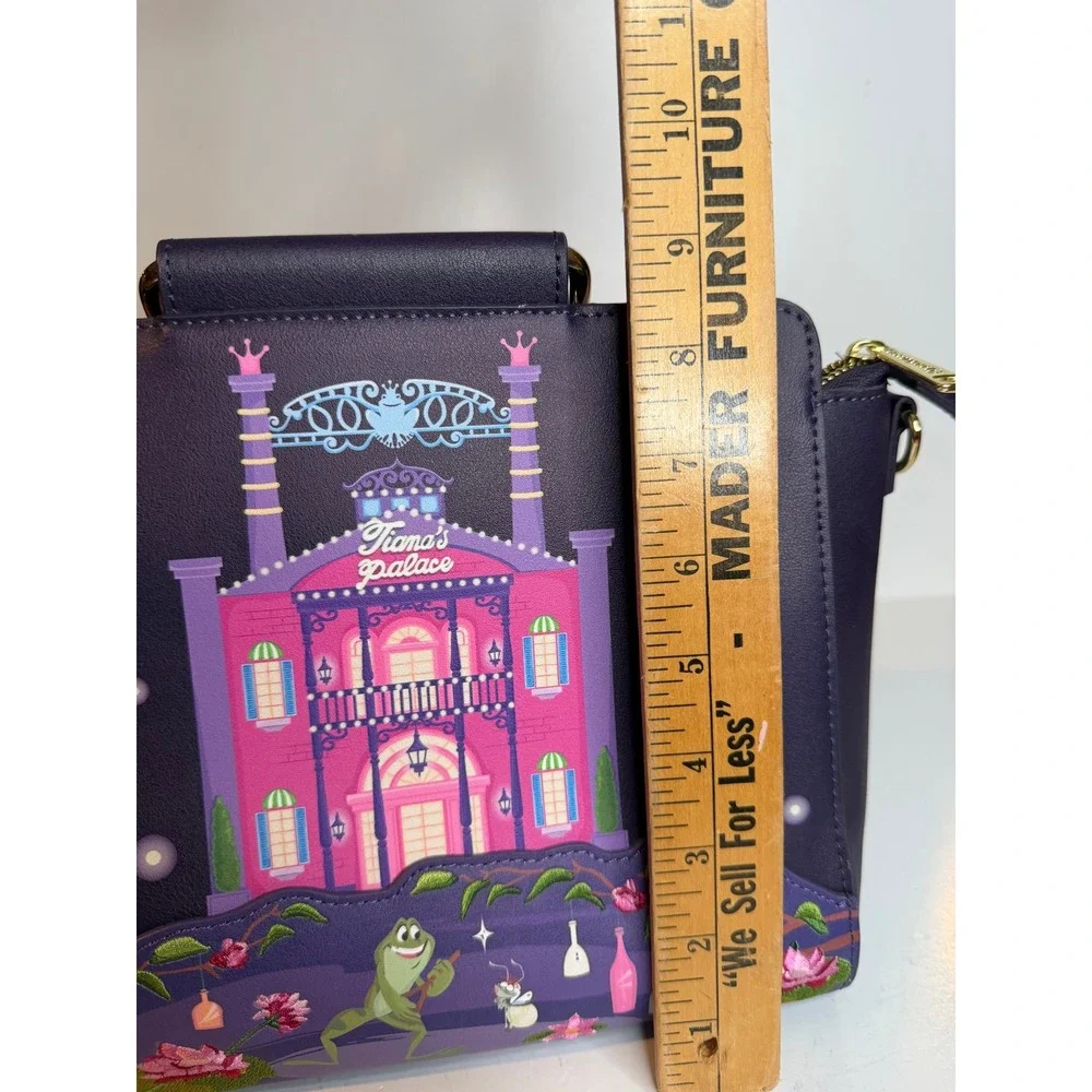 NWT Loungefly Disney Princess & The Frog Tiana's Place Crossbody Satchel Bag